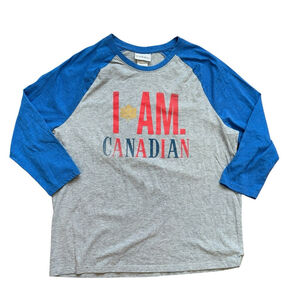 VTG Molson Canada Beer T-Shirt Mens "I Am Canadian" Slogan Sz. XL